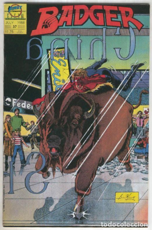 Comics: BADGER, Vol.1 No.37: Where the Buffalo Roam (First Comics 1988) - Mike Baron