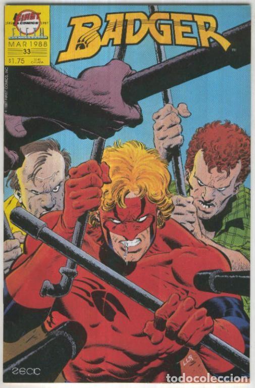 Comics: BADGER, Vol.1 No.33: Kid Kang (First Comics 1988) - Mike Baron