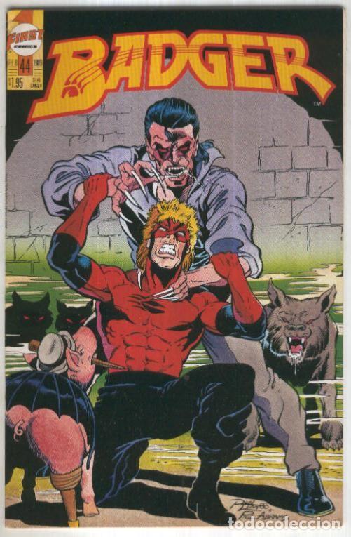 Comics: BADGER, Vol.1 No.44: Bllod Sucker 2 (First Comics 1989) - Mike Baron