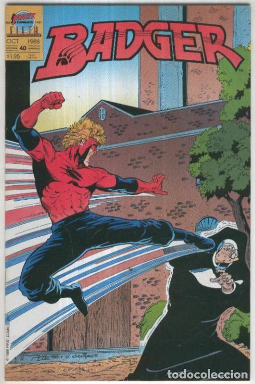 Comics: BADGER, Vol.1 No.40: Sister Twister (First Comics 1988) - Mike Baron