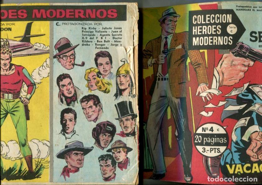 Comics: Heroes Modernos serie C numero 04: Agente Secreto X-9 del F.B.I (numerado 1 en trasera) - Varios