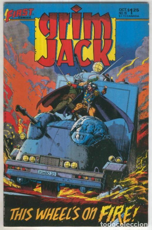 Comics: GRIMJACK, Vol.1 No.15: This Wheels on Fire (First Comics 1985) - John Ostrander