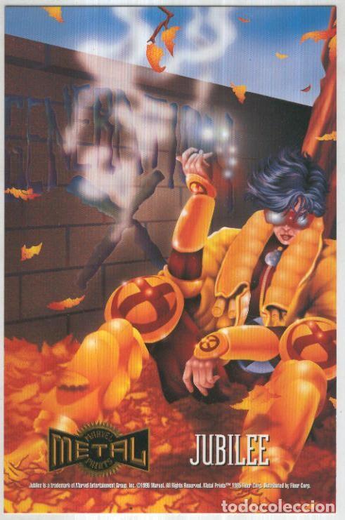 C&oacute;mics: MARVEL METAL PRINTS 1995: JUBILEE (Fleer Corporation 1995) - Marvel - Foto 1
