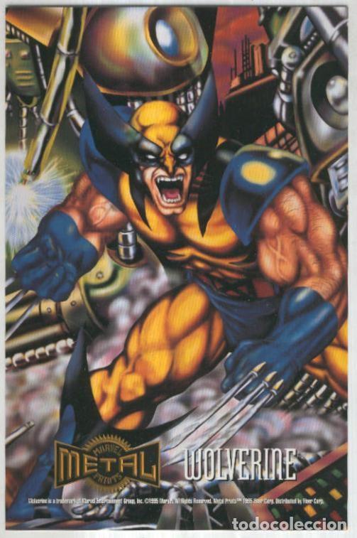 C&oacute;mics: MARVEL METAL PRINTS 1995: WOLVERINE (Fleer Corporation 1995) - Marvel - Foto 1
