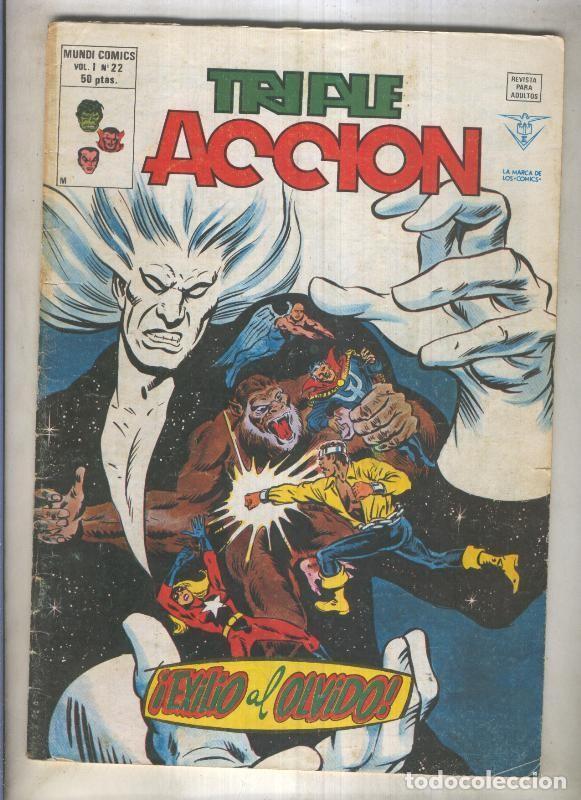 C&oacute;mics: Triple Accion numero 22 (numerado 1 en trasera) - Varios - Foto 1