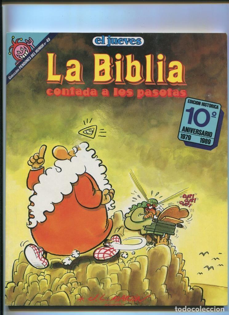 Fumetti: Pendones del humor numero 049: La Biblia contada a los pasotas (edicion 10 aniversario 1979-1989) -