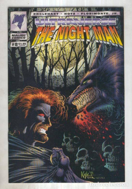 Comics: THE NIGHT MAN Vol.1 No.08: Savagery (Malibu Comics 1994) - Steve Englehart
