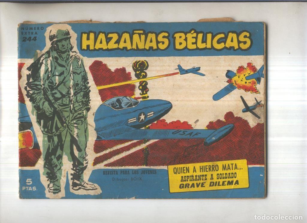 Comics: Haza&ntilde;as Belicas Azules numero 244: Quien a hierro mata-Aspirante a soldado-grave dilema - Boixcar