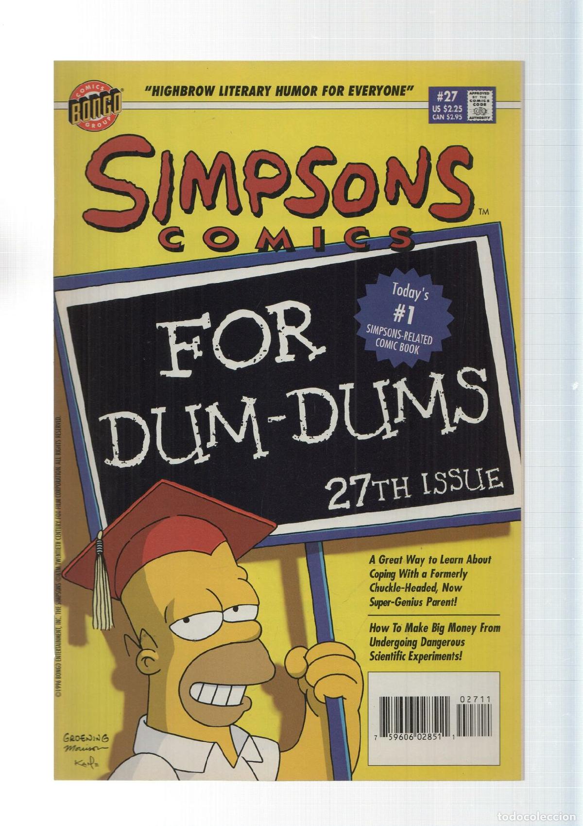 C&oacute;mics: Bongo: They fixed homer brain - Simpsons Comics numero 27 - Foto 1