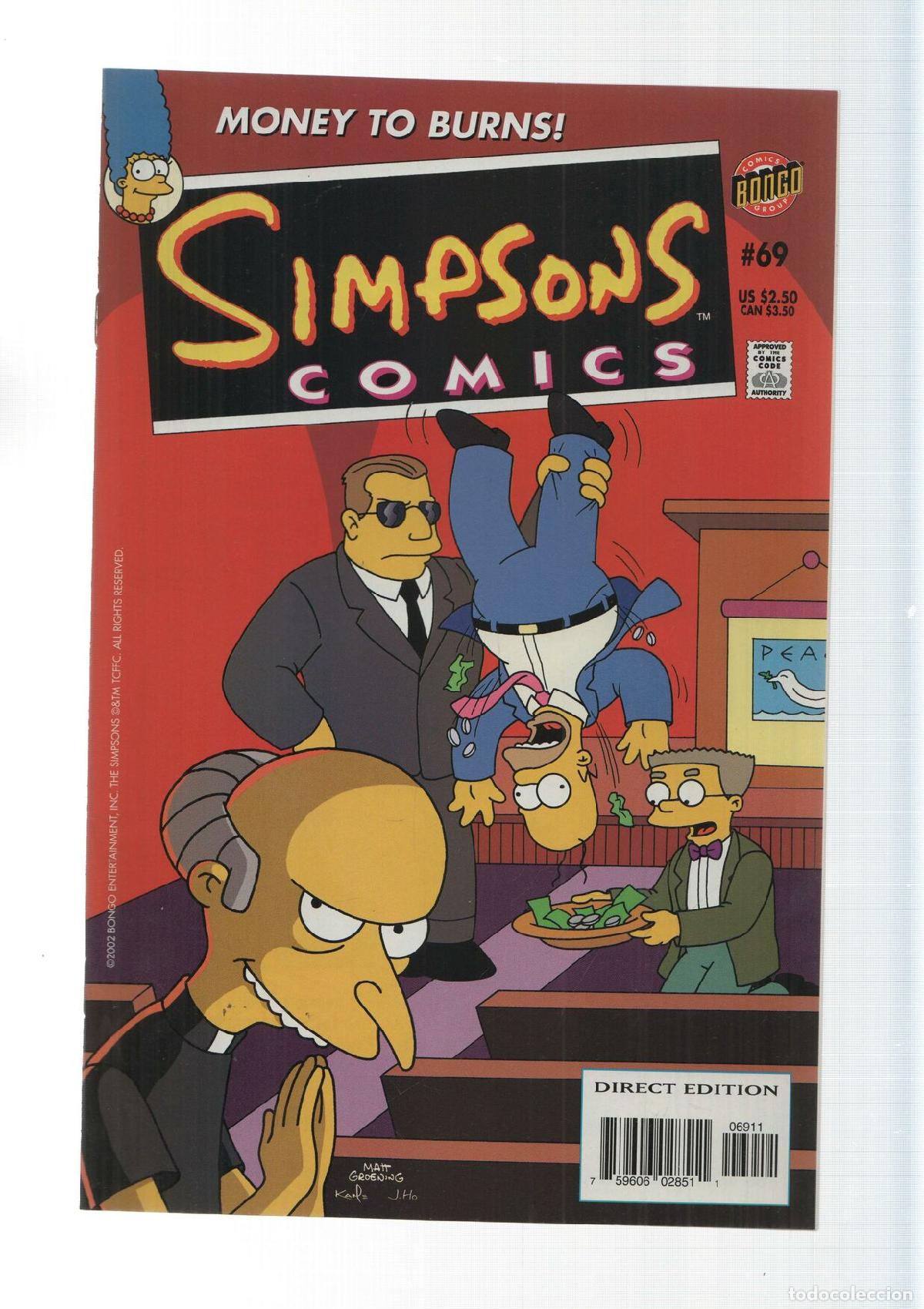 C&oacute;mics: Bongo: In Burns we trust - Simpsons Comics numero 69 - Foto 1