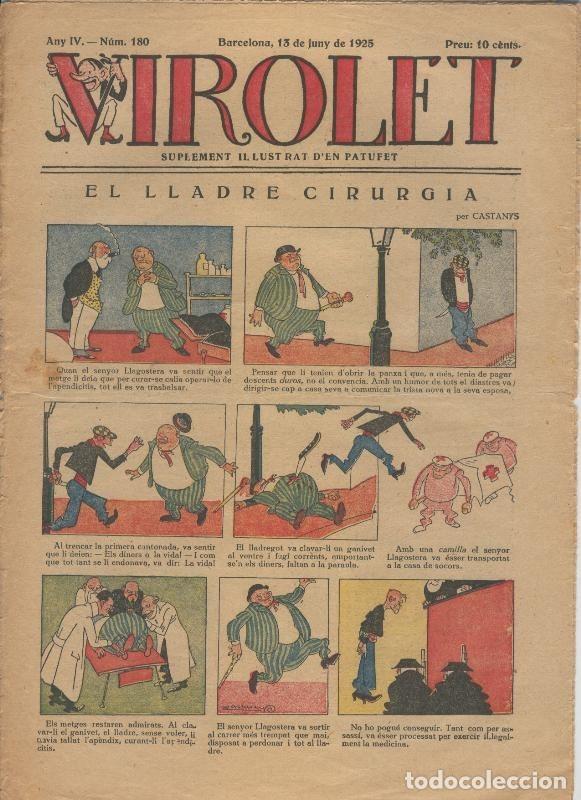 Comics: Virolet suplement illustrat d,en Patufet numero 180 del 20.06.1925 - Varios