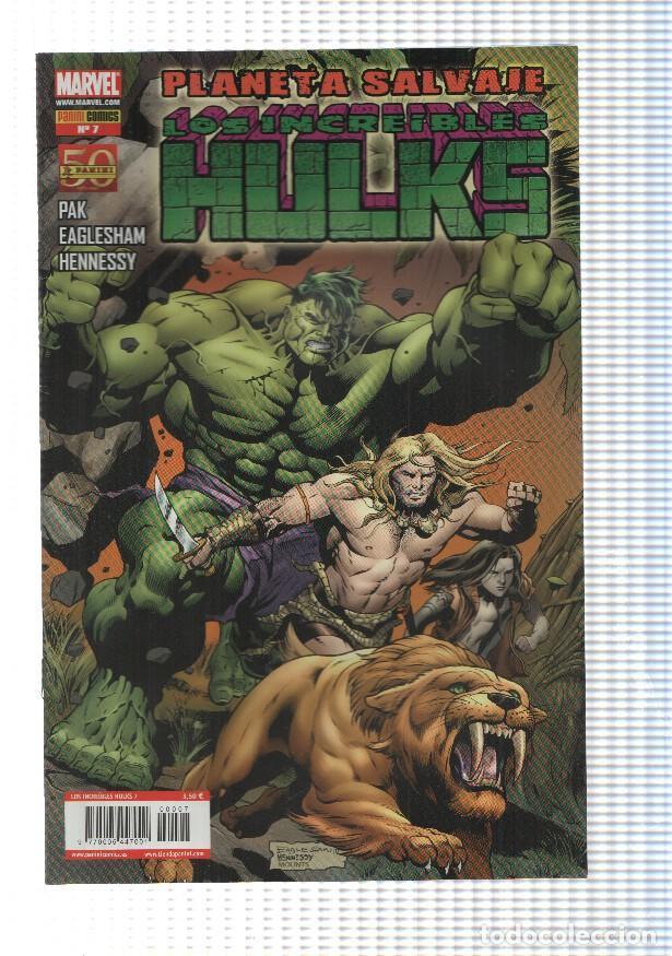Comics: Panini: Los Increibles Hulks num 7 a&ntilde;o 1, 2011 - Planeta Salvaje parte 2
