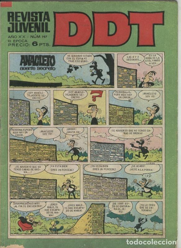 C&oacute;mics: DDT tercera epoca numero 197: Anacleto - Varios - Foto 1