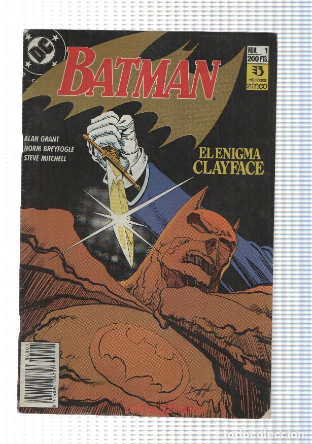 C&oacute;mics: Zinco: Batman Clayface num 1 - El Enigma Clayface, capitulo uno: Hombres de barro. DC