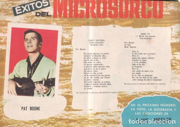 Comics: Serenata numero 027: trasera cancionero y foto de Pat Boone - Maria Pascual