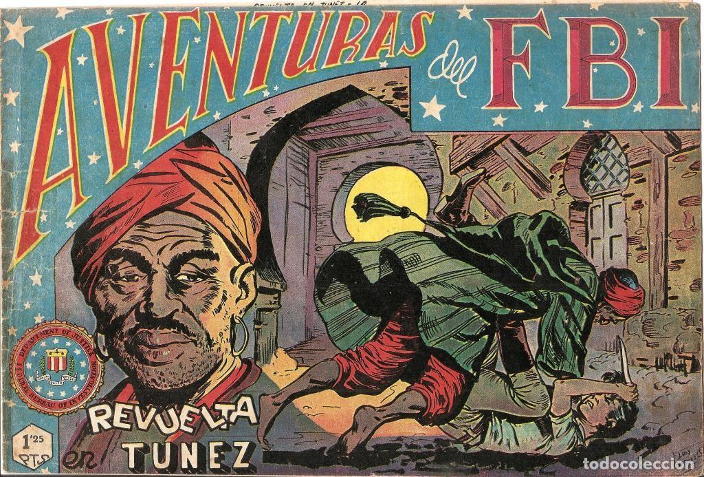 Comics: Aventuras del FBI original numero 046: Revuelta en Tunez (numerada 2 en trasera) - Luis Bermejo