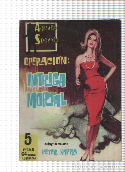 Comics: Aventuras Ilustradas Ferma: Agente Secreto numero 23: Operacion Intriga Mortal, trasera ficha foto d
