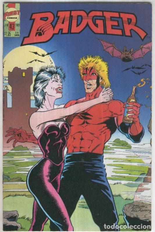 Comics: BADGER, Vol.1 No.43: Bllod Sucker (First Comics 1989) - Mike Baron
