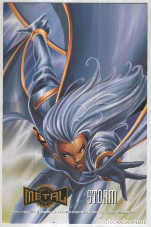 C&oacute;mics: MARVEL METAL PRINTS 1995: STORM - Tormenta (Fleer Corporation 1995) - Marvel - Foto 1