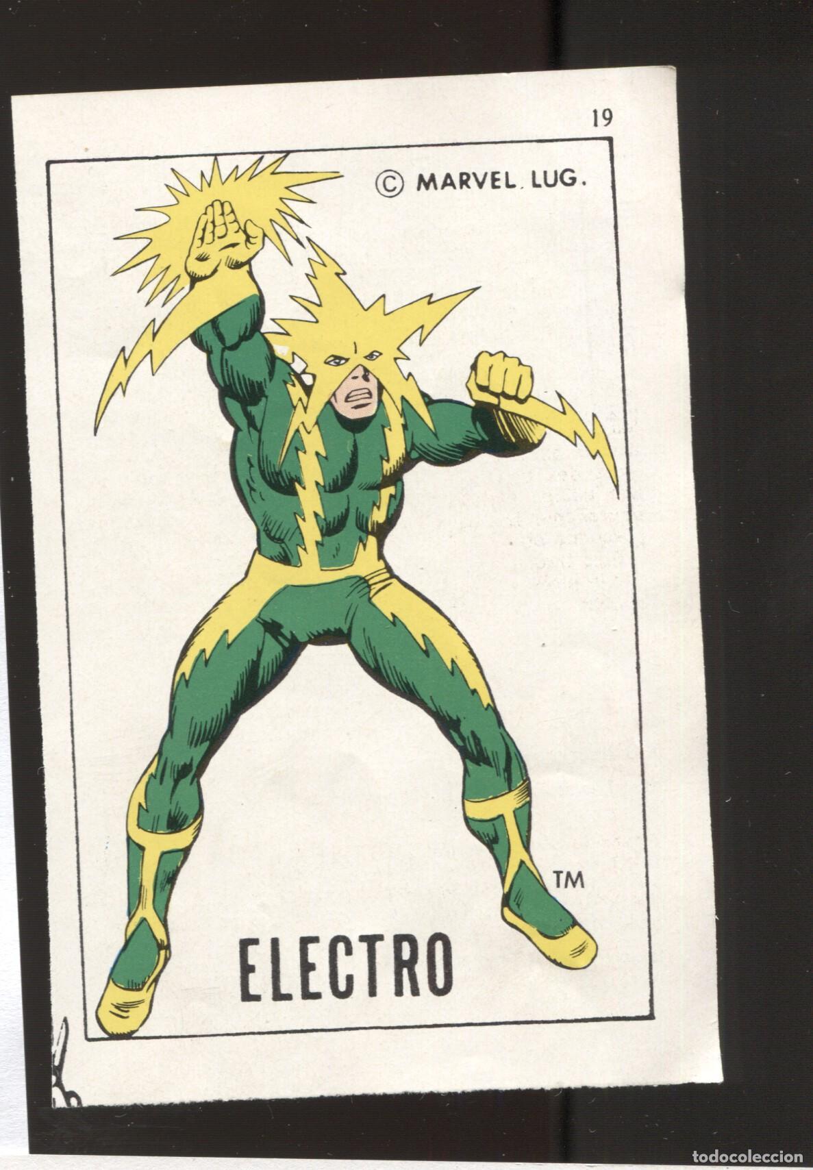Comics : Cromo/Ficha de Electro -