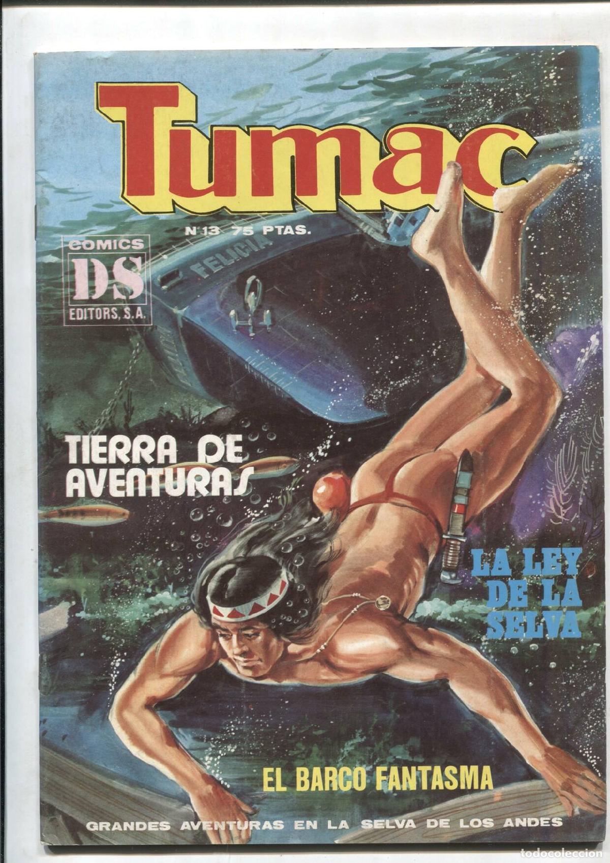 Comics: Tumac numero 13: Tierra de aventuras, El barco fantasma, La ley de la selva - Jesus Blasco y otros