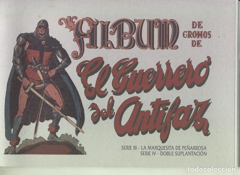 Comics: Facsimil: Album de cromos de El Guerrero del Antifaz series III y IV - Manuel Gago