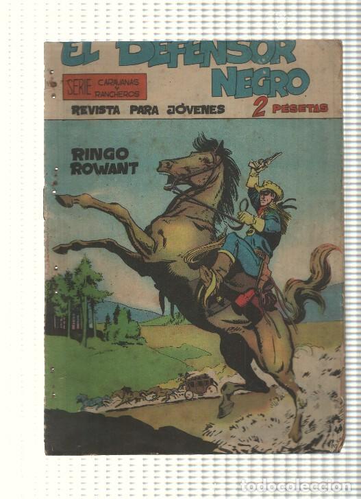 C&oacute;mics: Comic: El Defensor Negro num 01 - Ringo Rowant. Serie Caravanas y Rancheros - Foto 1