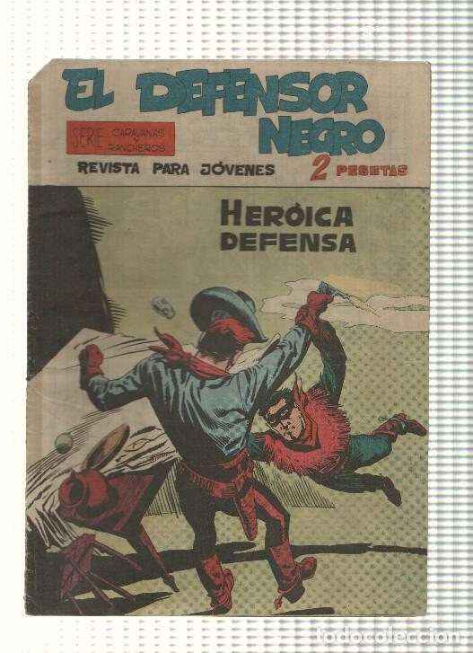 C&oacute;mics: Comic: El Defensor Negro num 24 - Heroica defensa. Serie Caravanas y Rancheros - Foto 1