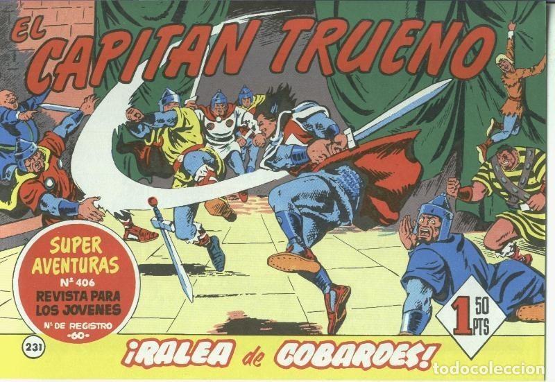 Comics: El Capitan trueno facsimil numero 231: Ralea de cobardes (numerado 1 en trasera) - Angel Pardo-Victo