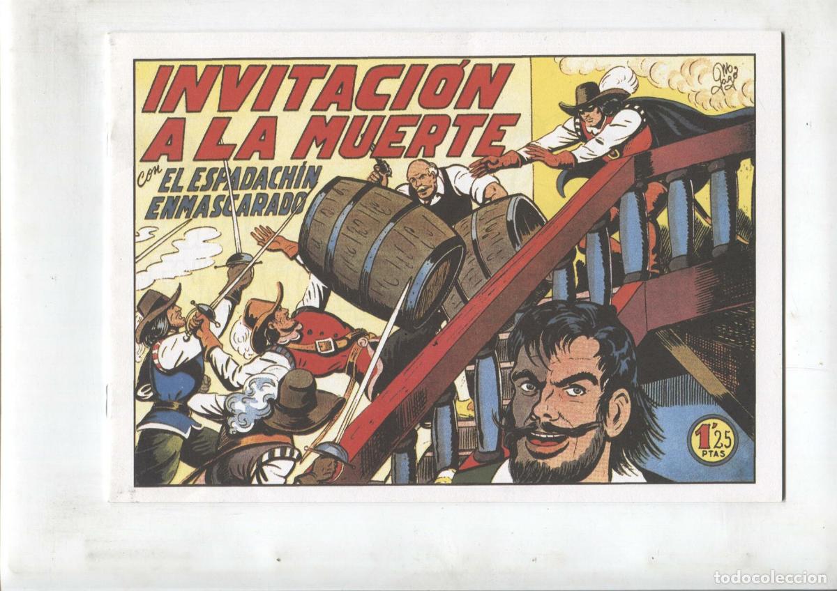 Comics: Facsimil: El Espadachin Enmascarado numero 7: Invitacion a la muerte - Manuel Gago