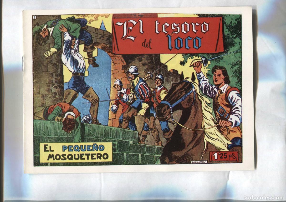 C&oacute;mics: Facsimil: El Peque&ntilde;o Mosquetero numero 08: El tesoro del loco - - Foto 1