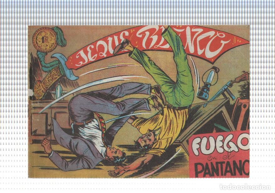 C&oacute;mics: Facsimil: Jeque Blanco numero 034: fuego en el pantano - Foto 1