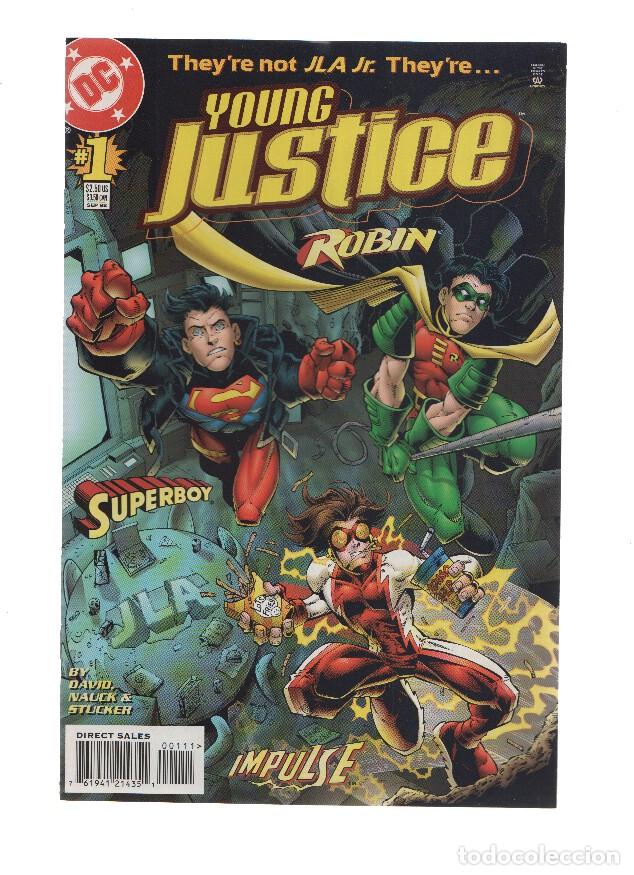 C&oacute;mics: YOUNG JUSTICE, Volume 1, Numero 01: Young, Just Us (DC Comics) - Peter David - Foto 1