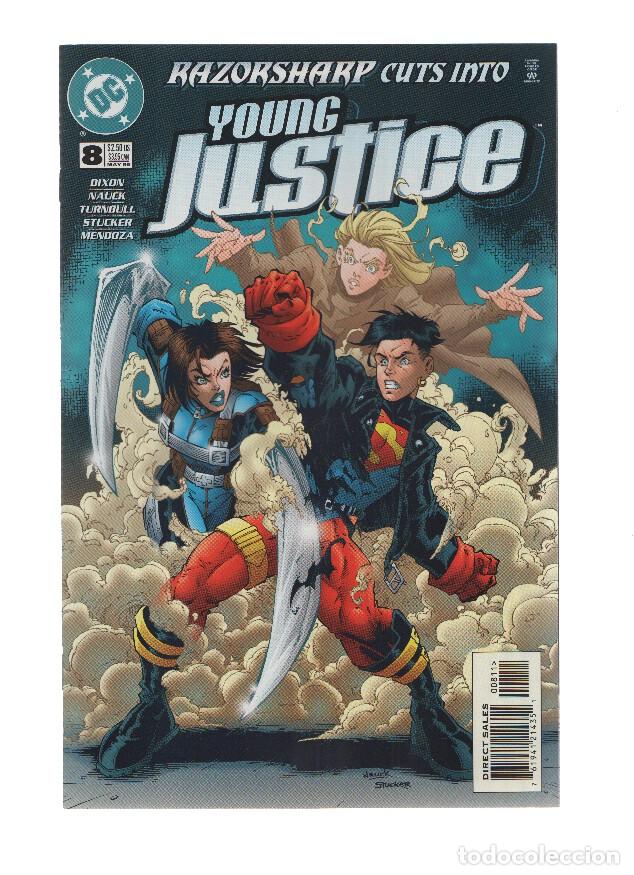 Comics: YOUNG JUSTICE, Volume 1, Numero 08: The Univited Geeks (DC Comics) - Peter David
