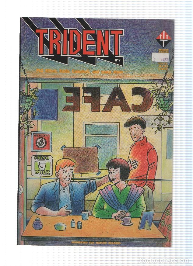 C&oacute;mics: TRIDENT, Volume 01, Numero 07: Light Brigade (Trident Comics 1989) - Varios - Foto 1