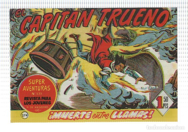 Fumetti: Facsimil editor desconocido de El Capitan Trueno numero 274: Muerte entre llamas (cubierta fuera de