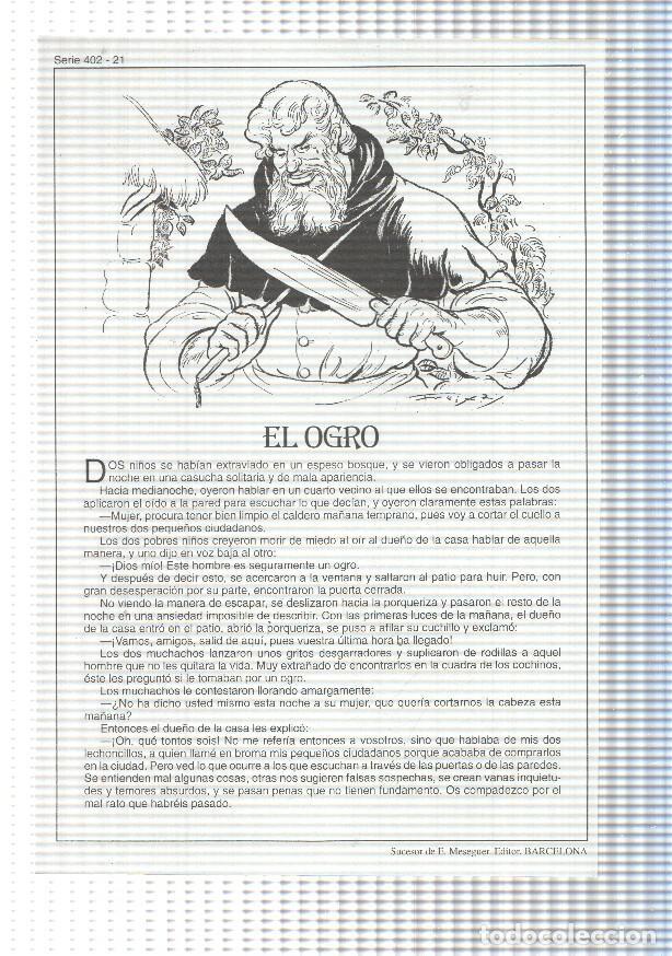 Fumetti: Laminas serie Rosa-cuentos de Juan C. Schmid numero 21: El ogro - Emilio Freixas