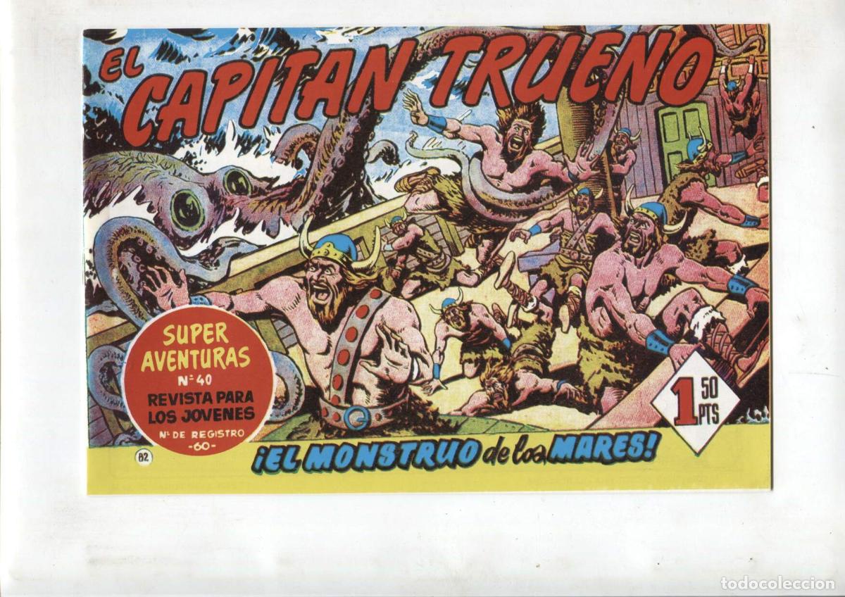 C&oacute;mics: Facsimil editor desconocido de El Capitan Trueno numero 082: El monstruo de los mares - Foto 1