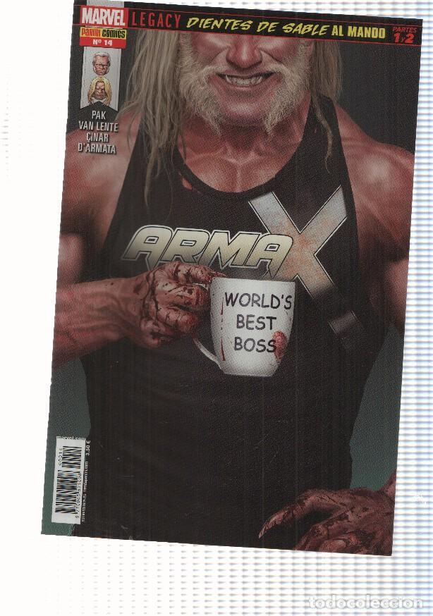 C&oacute;mics: Marvel Legacy: Arma num. 14, a&ntilde;o 2, 2018 - Dientes de Sable al mando parte 1 y 2