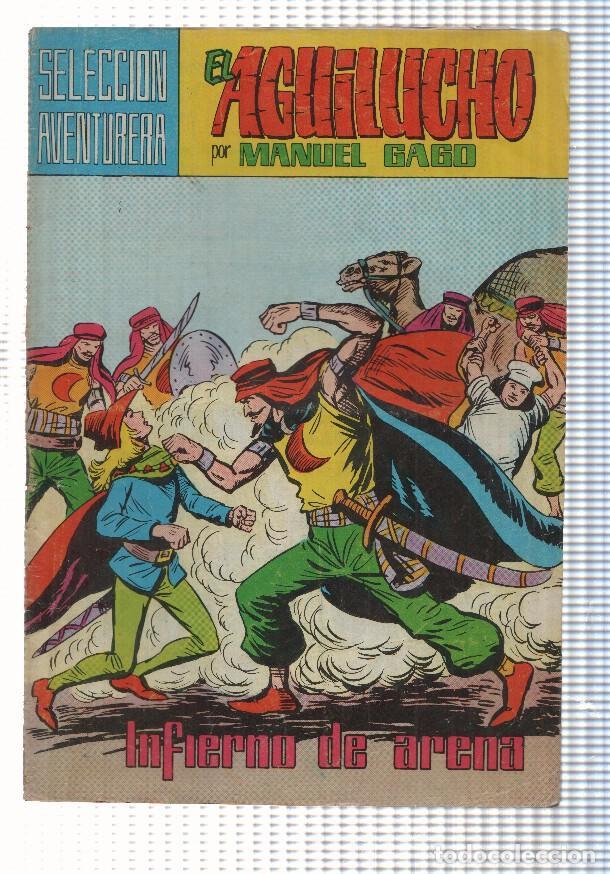 Fumetti: Seleccion Aventurera 209, El aguilucho num 28 - Infierno de arena por Manuel Gago