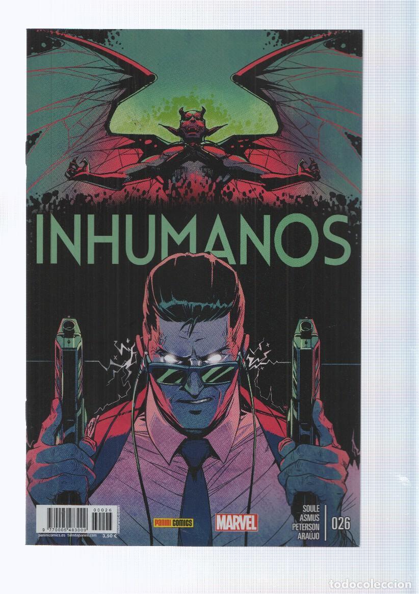 Comics: Panini: Inhumano num 26 a&ntilde;o 3 (2016) - El salon del silencio parte 3, Lanzas celestes parte 2