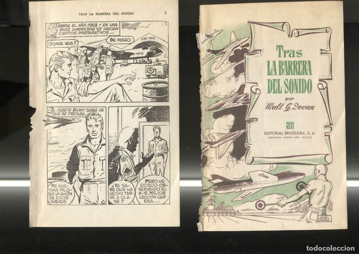 Comics: Tras la barrera del sonido (dibujos de Francisco Blanes Aracil (solo paginas con el tebeo) -