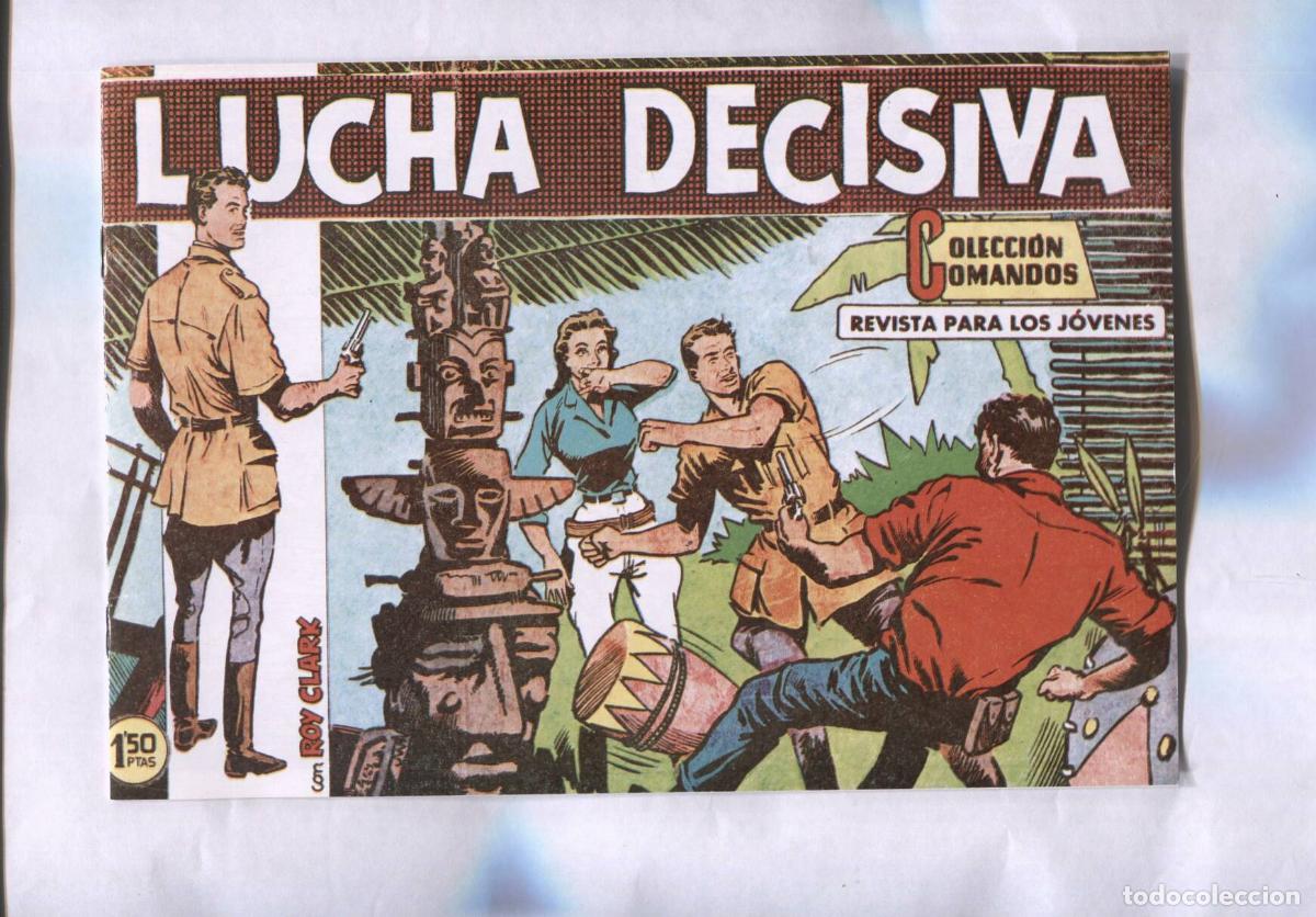 C&oacute;mics: Facsimil: Coleccion Comandos: Roy Clark numero 98: Lucha decisiva - J.M.Ortiz