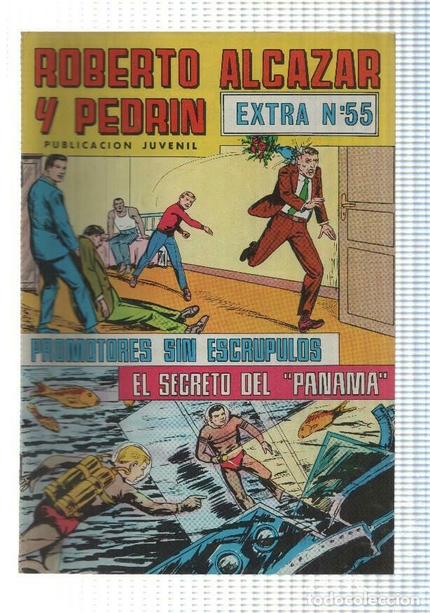 Comics : Roberto Alcazar y Pedrin: Extra num 55 2a epoca (Ed Valenciana) - Promotores sin escrupulos - NULL