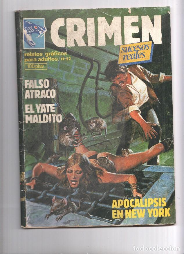 Fumetti: Crimen numero 22: Falso atraco, El yate maldito, Apocalipsis en Nueva York - varios