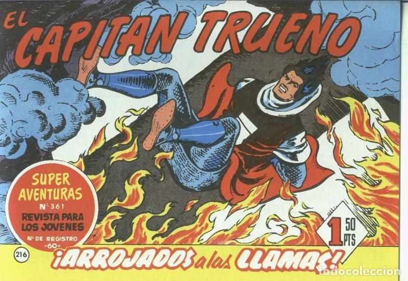 Comics: El Capitan trueno facsimil numero 216: Arrojados a las llamas - Angel Pardo-Victor Mora