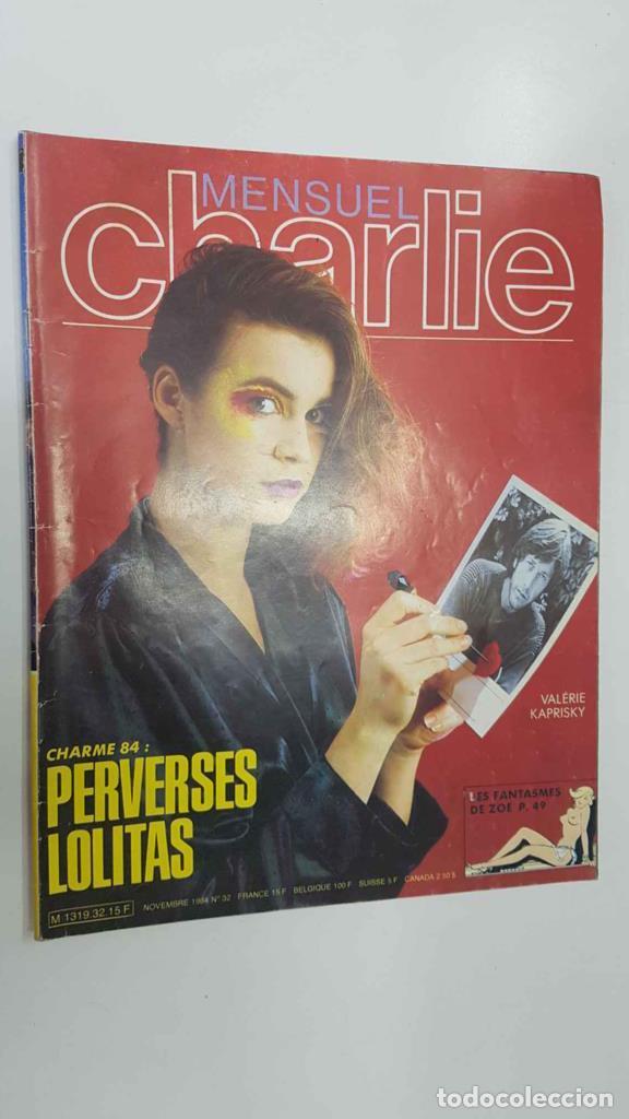 C&oacute;mics: revista: Mensuel Charlie num 32 (nov 1984), dargaud editeur. Couverture: photo Dargaud Gino. Charme