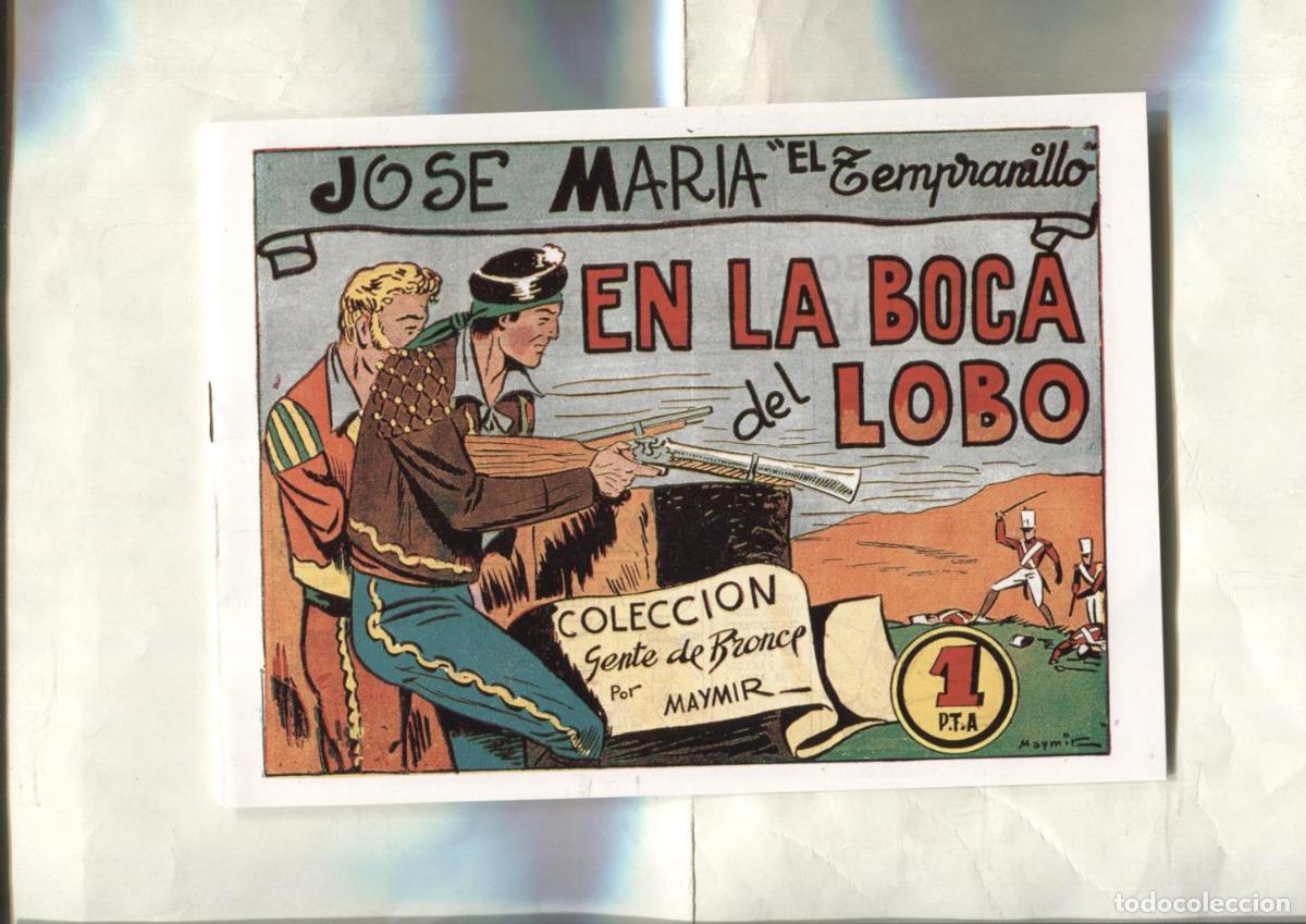 C&oacute;mics: Facsimil: Jose Maria El Tempranillo de Maymir numero 10: En la boca del lobo - Maymir