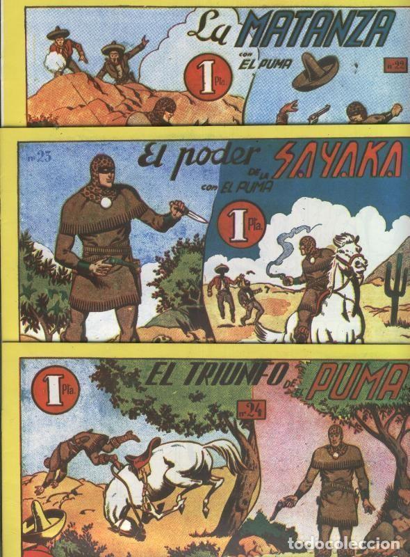 C&oacute;mics: Facsimil: El Puma de Boixcar, coleccion de 24 cuadernillos - Boixcar