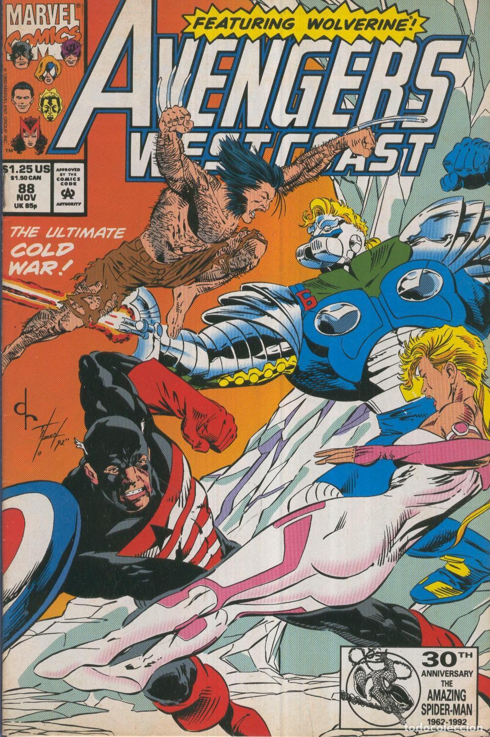 C&oacute;mics: AVENGERS WEST COAST Vol.2 Numero 88: The Second Cold War - David Ross - Foto 1